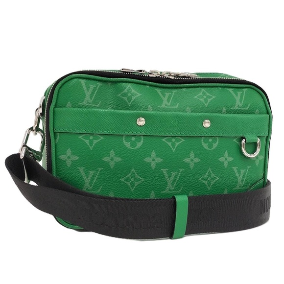 Louis Vuitton Handbags - Louis Vuitton Alpha Messenger Bag cactus green canvas embossed Taiga